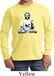 Kids Yoga Tee At Peace Buddha Youth Long Sleeve