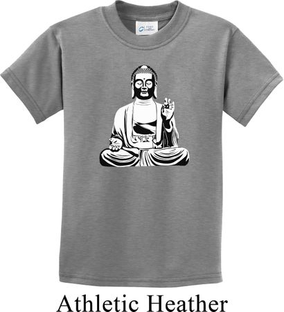 Kids Yoga Tee At Peace Buddha Youth T-shirt