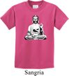 Kids Yoga Tee At Peace Buddha Youth T-shirt