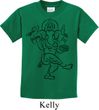 Kids Yoga Tee Black Sketch Ganesha Youth Shirt