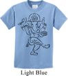 Kids Yoga Tee Black Sketch Ganesha Youth Shirt
