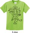 Kids Yoga Tee Black Sketch Ganesha Youth Shirt