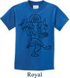 Kids Yoga Tee Black Sketch Ganesha Youth Shirt