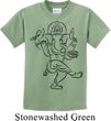 Kids Yoga Tee Black Sketch Ganesha Youth Shirt