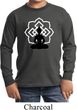 Kids Yoga Tee Buddha Lotus Pose Youth Long Sleeve