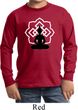 Kids Yoga Tee Buddha Lotus Pose Youth Long Sleeve