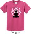 Kids Yoga Tee Buddha Lotus Pose Youth T-shirt