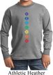 Kids Yoga Tee Diamond Chakras Youth Long Sleeve