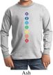 Kids Yoga Tee Diamond Chakras Youth Long Sleeve