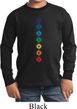Kids Yoga Tee Diamond Chakras Youth Long Sleeve