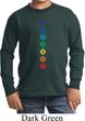 Kids Yoga Tee Diamond Chakras Youth Long Sleeve
