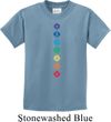 Kids Yoga Tee Diamond Chakras Youth T-shirt
