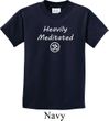 Kids Yoga Tee Heavily Meditated with OM Youth T-shirt