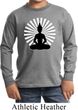 Kids Yoga Tee Meditating Buddha Youth Long Sleeve Shirt