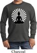 Kids Yoga Tee Meditating Buddha Youth Long Sleeve Shirt