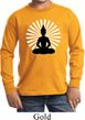 Kids Yoga Tee Meditating Buddha Youth Long Sleeve Shirt