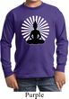 Kids Yoga Tee Meditating Buddha Youth Long Sleeve Shirt