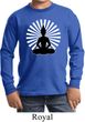 Kids Yoga Tee Meditating Buddha Youth Long Sleeve Shirt