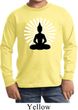 Kids Yoga Tee Meditating Buddha Youth Long Sleeve Shirt