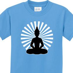 Kids Yoga Tee Meditating Buddha Youth T-shirt