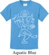 Kids Yoga Tee Sketch Ganesha White Print Youth Shirt