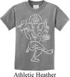 Kids Yoga Tee Sketch Ganesha White Print Youth Shirt