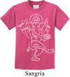 Kids Yoga Tee Sketch Ganesha White Print Youth Shirt