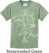 Kids Yoga Tee Sketch Ganesha White Print Youth Shirt