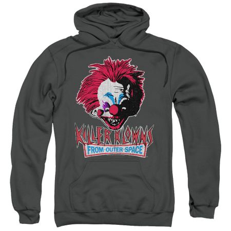 Killer Klowns From Outer Space Hoodie Rough Clown Charcoal Sweatshirt Hoody