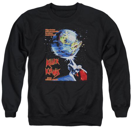 Killer Klowns From Outer Space Sweatshirt Invaders Adult Black Sweat Shirt