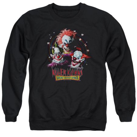 Killer Klowns From Outer Space Sweatshirt Killer Klowns Adult Black Sweat Shirt