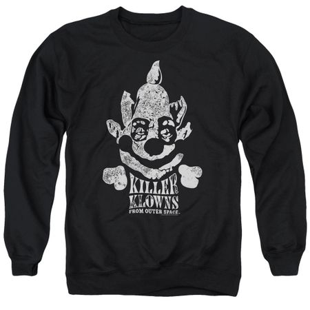 Killer Klowns From Outer Space Sweatshirt Kreepy Adult Black Sweat Shirt