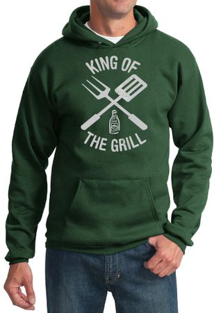 King Of The Grill Hoodie Sweatshirt Barbecue Utensils Adult Hoody