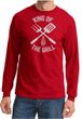 King Of The Grill Long Sleeve Shirt Barbecue Utensils Adult Shirt