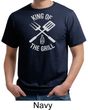 King Of The Grill Organic T-shirt Barbecue Utensils Adult Tee Shirt