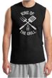 King Of The Grill Shooter Shirt Barbecue Utensils Adult Muscle Shirt