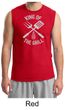 King Of The Grill Shooter Shirt Barbecue Utensils Adult Muscle Shirt
