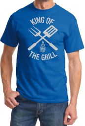 King Of The Grill T-shirt Barbecue Utensils Adult Tee Shirt King Of The Grill T-shirt Barbecue Utensils Adult Tee Shirt