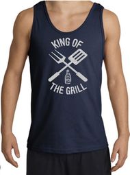 King Of The Grill Tank Top Barbecue Utensils Adult Tanktop King Of The Grill Tank Top Barbecue Utensils Adult Tanktop