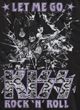 KISS Glass Breaking Adult Glam Band T-shirt - Black