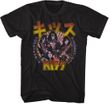 KISS Rock n Roll All Night Japanese Writing T-shirt - Black