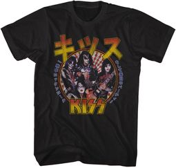 KISS Rock n Roll All Night Japanese Writing T-shirt - Black KISS Rock n Roll All Night Japanese Writing T-shirt - Black
