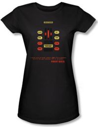 Knight Rider Juniors T-shirt Kitt Consol Black Tee Shirt Knight Rider Juniors T-shirt Kitt Consol Black Tee Shirt