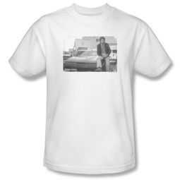 Knight Rider Shirt Black And White Photo White T-Shirt