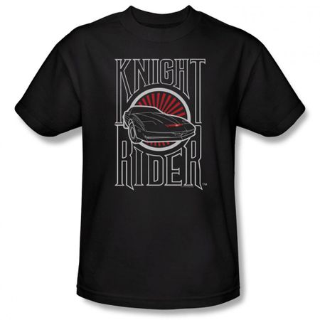 Knight Rider Shirt Logo Black T-Shirt