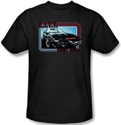Knight Rider T-shirt Kitt Classic Adult Black Tee Shirt Knight Rider T-shirt Kitt Classic Adult Black Tee Shirt