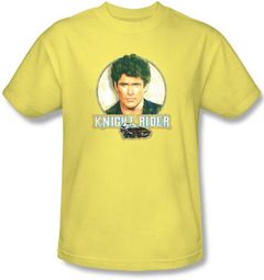 Knight Rider T-shirt Michael Knight Vintage Adult Banana Tee Shirt Knight Rider T-shirt Michael Knight Vintage Adult Banana Tee Shirt