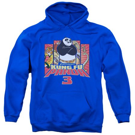 Kung Fu Panda 3 Hoodie Kung Furry Royal Blue Sweatshirt Hoody
