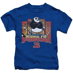 Kung Fu Panda 3 Kids Shirt Kung Furry Royal Blue T-Shirt Kung Fu Panda 3 Kids Shirt Kung Furry Royal Blue T-Shirt
