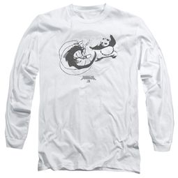 Kung Fu Panda 3 Long Sleeve Shirt Face Off White Tee T-Shirt Kung Fu Panda 3 Long Sleeve Shirt Face Off White Tee T-Shirt